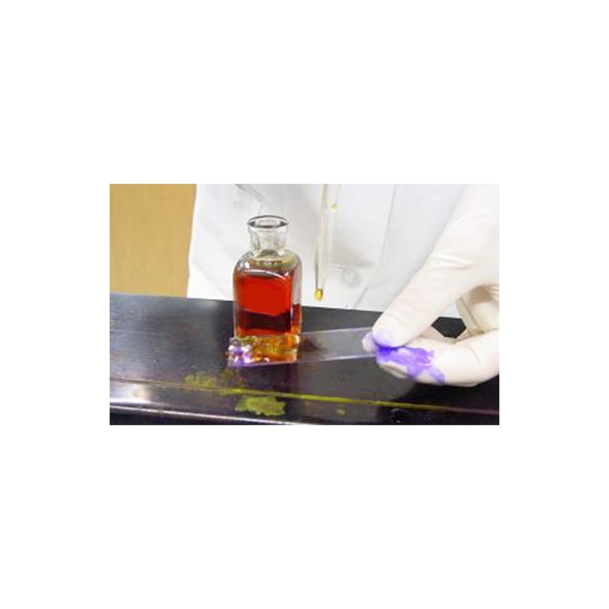 Unstabilized Iodine stain